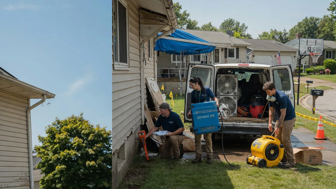 Ceiling Leak Cleanup in Harristown, IL near me